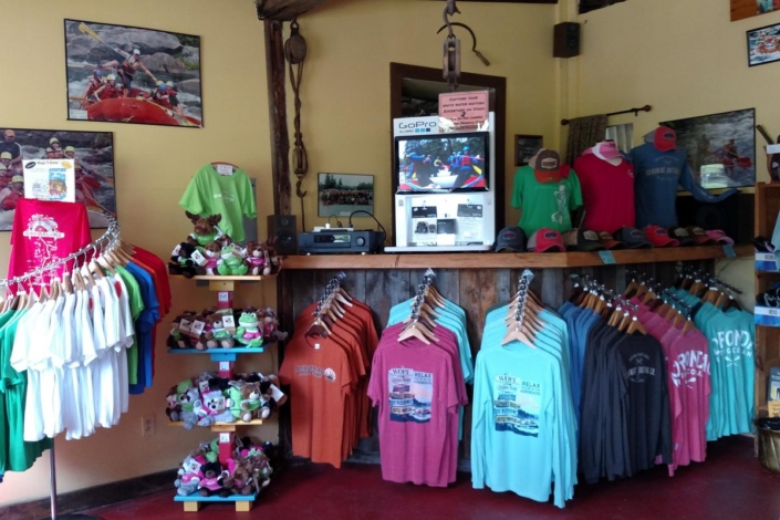 Display area at the base shop
